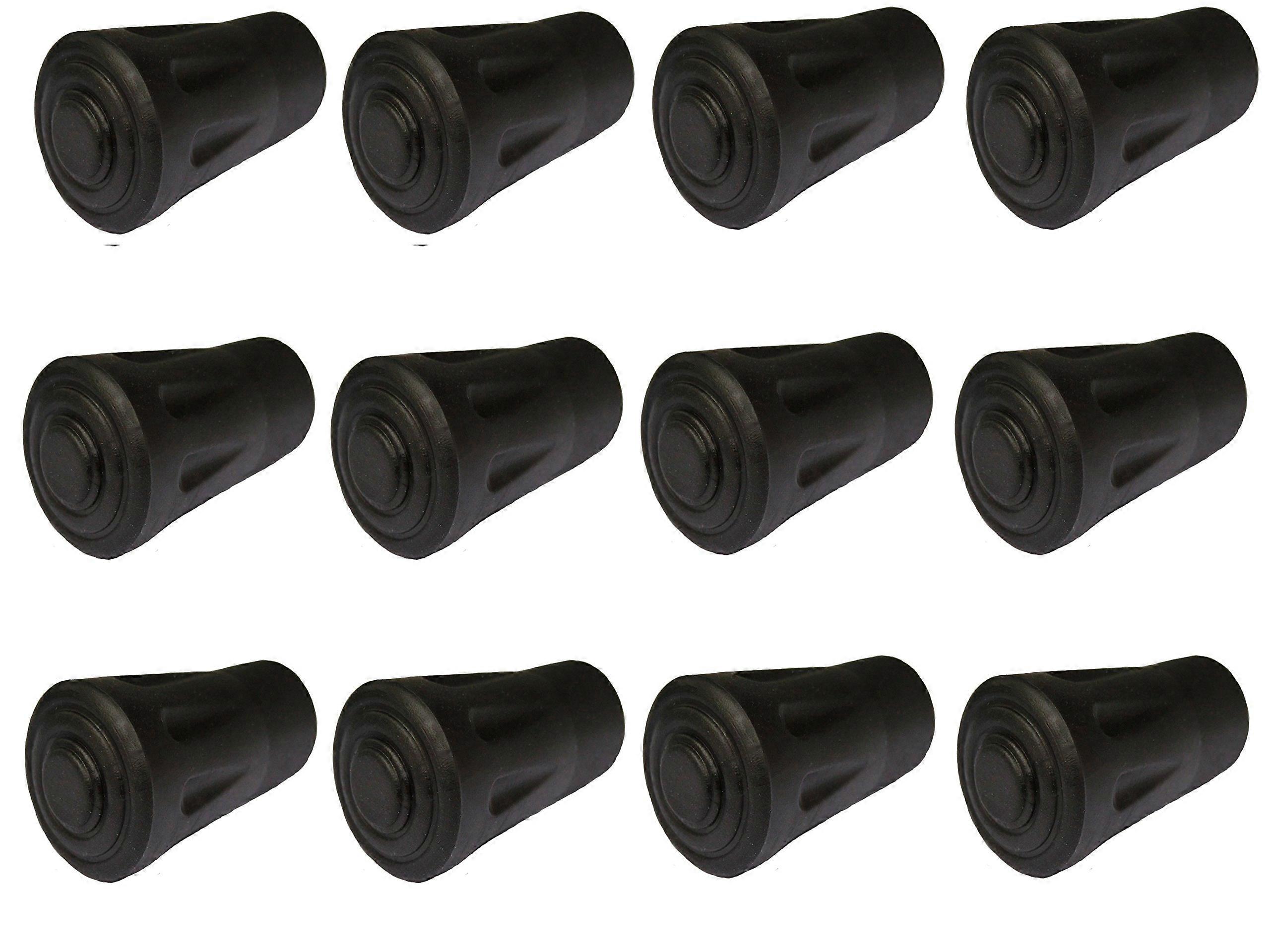 X-4RT Rubber Buffers for Walking Poles - Pack of 12 Replacement Pads for 10mm Nordic Trekking Poles, Coarse Profile Grip