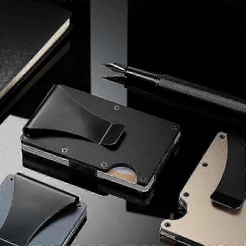 2023 Rfid Blocking Aluminium Slim Minimalist Carbon Faser Männer Metall Kreditka