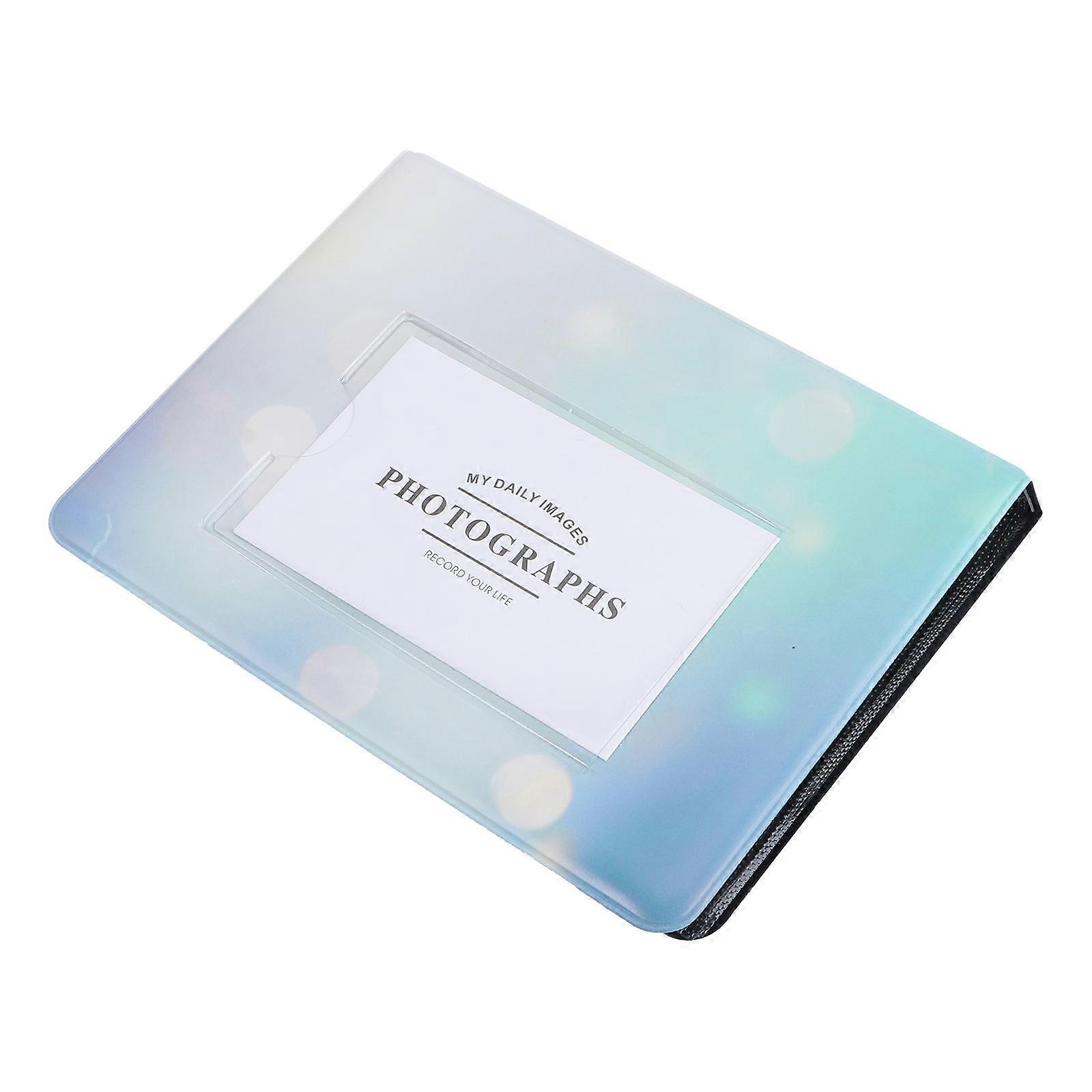 Mini Photo Album Keyring Shining Star Album Holder Candy Color for 3 Inch Mini Photo Album Blue Spot Travel Record 1Pack