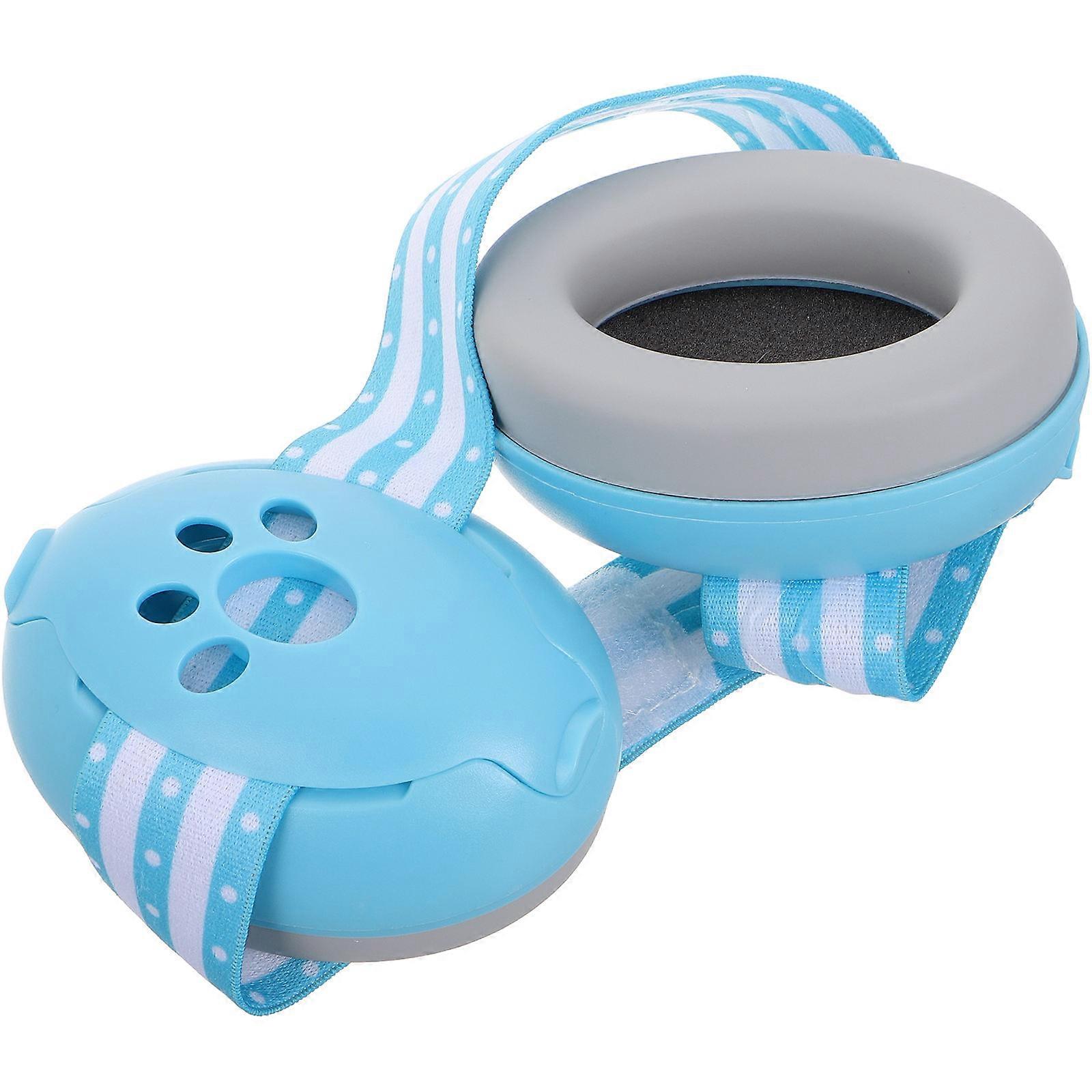 Ear Muffs for Noise Protection, Adjustable Hearing Protection for Travel, Sleep, and Events, Sky Blue