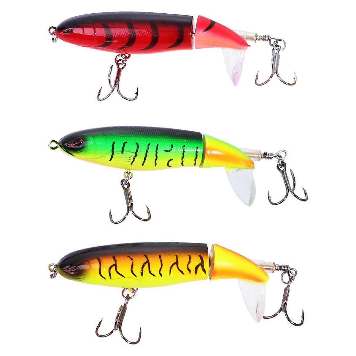 Artificial Fishing Lure Swimbait 3 Pcs Red Fish Shaped Bionic Baits Life-Like Swimming Fishing