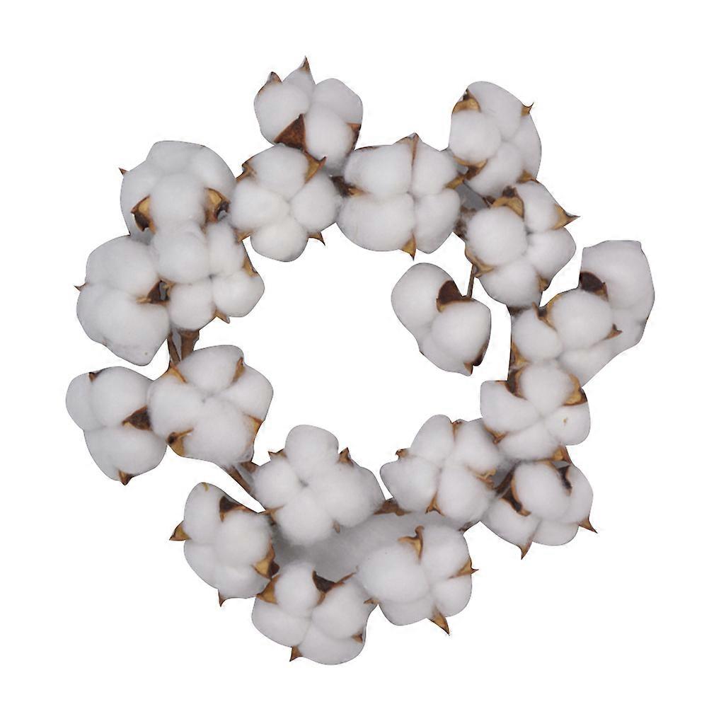 Artificial Flower Garland Cotton Wreath Door Hanging Wedding Party 10 Inch Assorted Color Round Shape 1Pcs