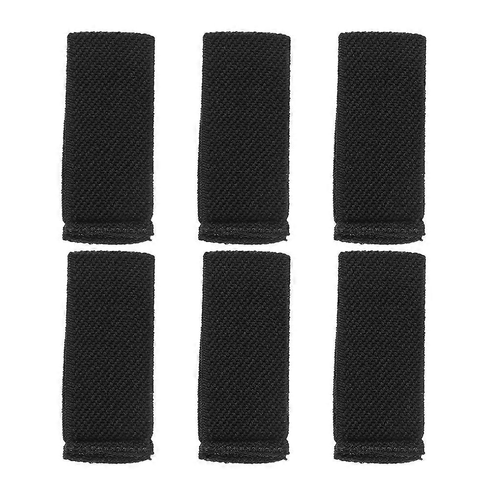 6pcs Elastic Belt Keepers for Backpack Straps, Durable Webbing Organizers for Outdoor Accessories & Men's Belts, Secure Strap Retainers