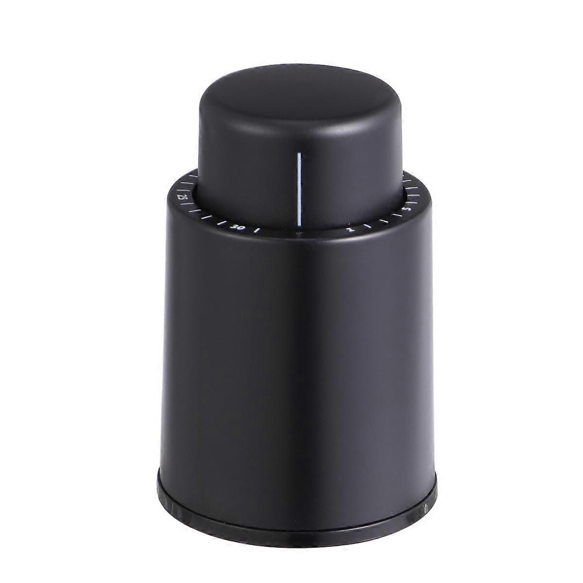 Reusable Replace Beverage Sealer Vacuum Sealing Air Pumping Leak-Proof Black 4.5x4.5x7cm For 1Pack