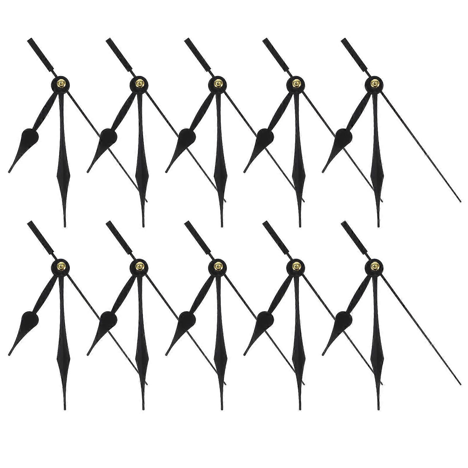 Elegant Clock Hands Repair Accessories For Diy Enthusiasts 5.3×0.2×0.2in 10Sets