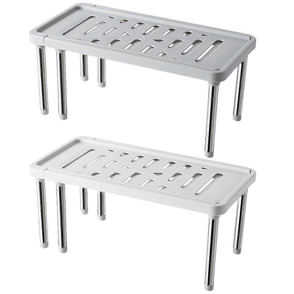 Countertop Spice Rack Retractable Storage Rack Kitchen 34.8X18X15.5CM Condiment Storage 2Pcs