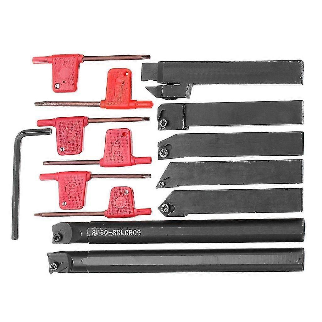 7PCS Set of Lathe Threading Turning Tool Boring Bar Set with T15 Wrench