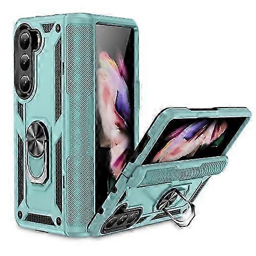 For Samsung Galaxy Z Fold5 Shockproof TPU + PC Mobile Phone Case with Protective Strap