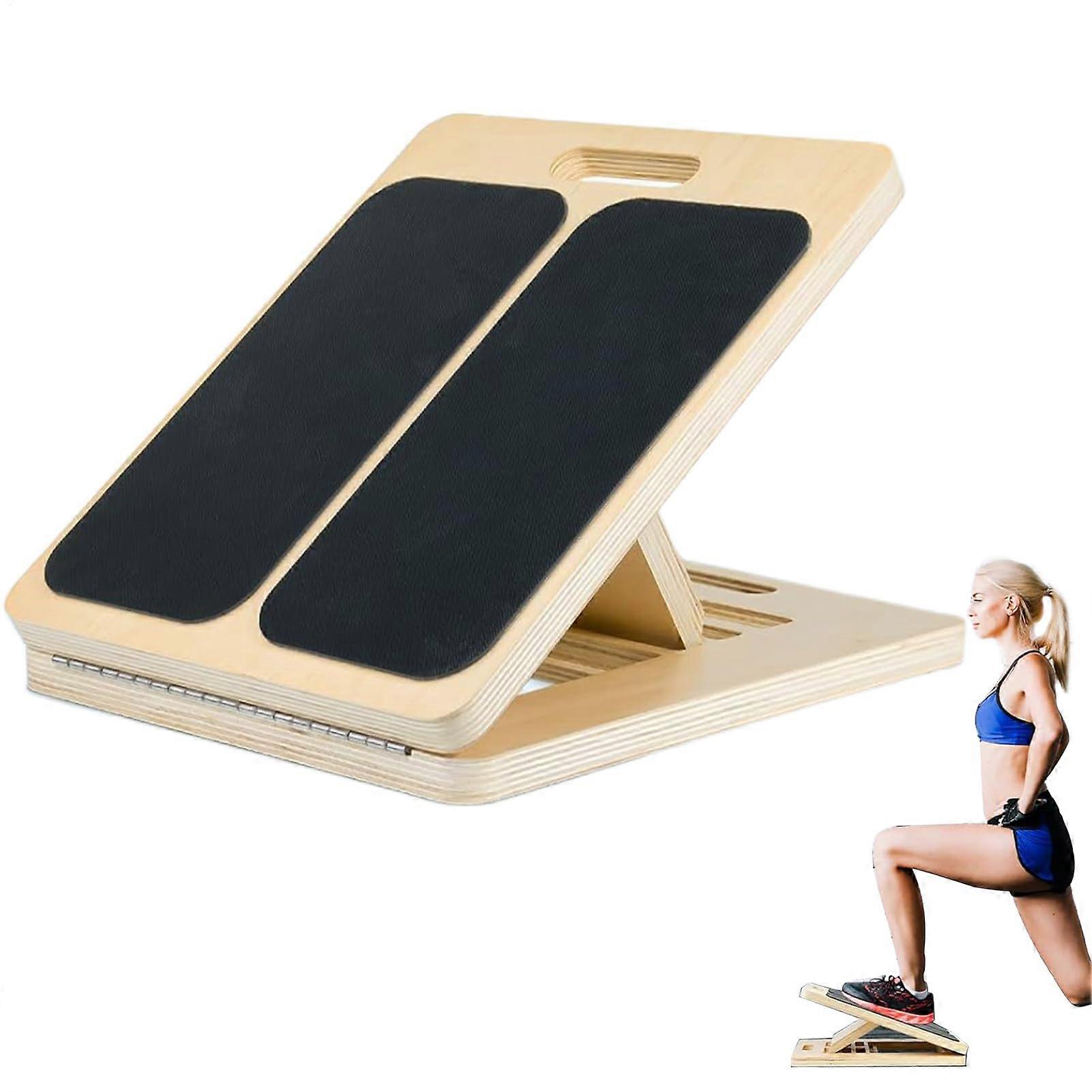 Professional Incline Board with Adjustable Angle, Portable Foldable Calf Stretcher, Non-Slip Slant Stretch Board for Gym and Home
