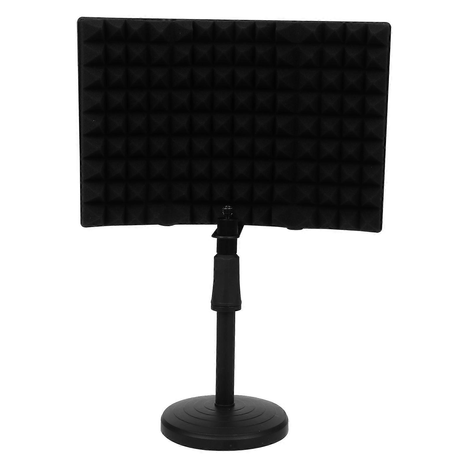 1pc Sound Absorbing Plate for Mic Practical Microphone Isolation Shield Black