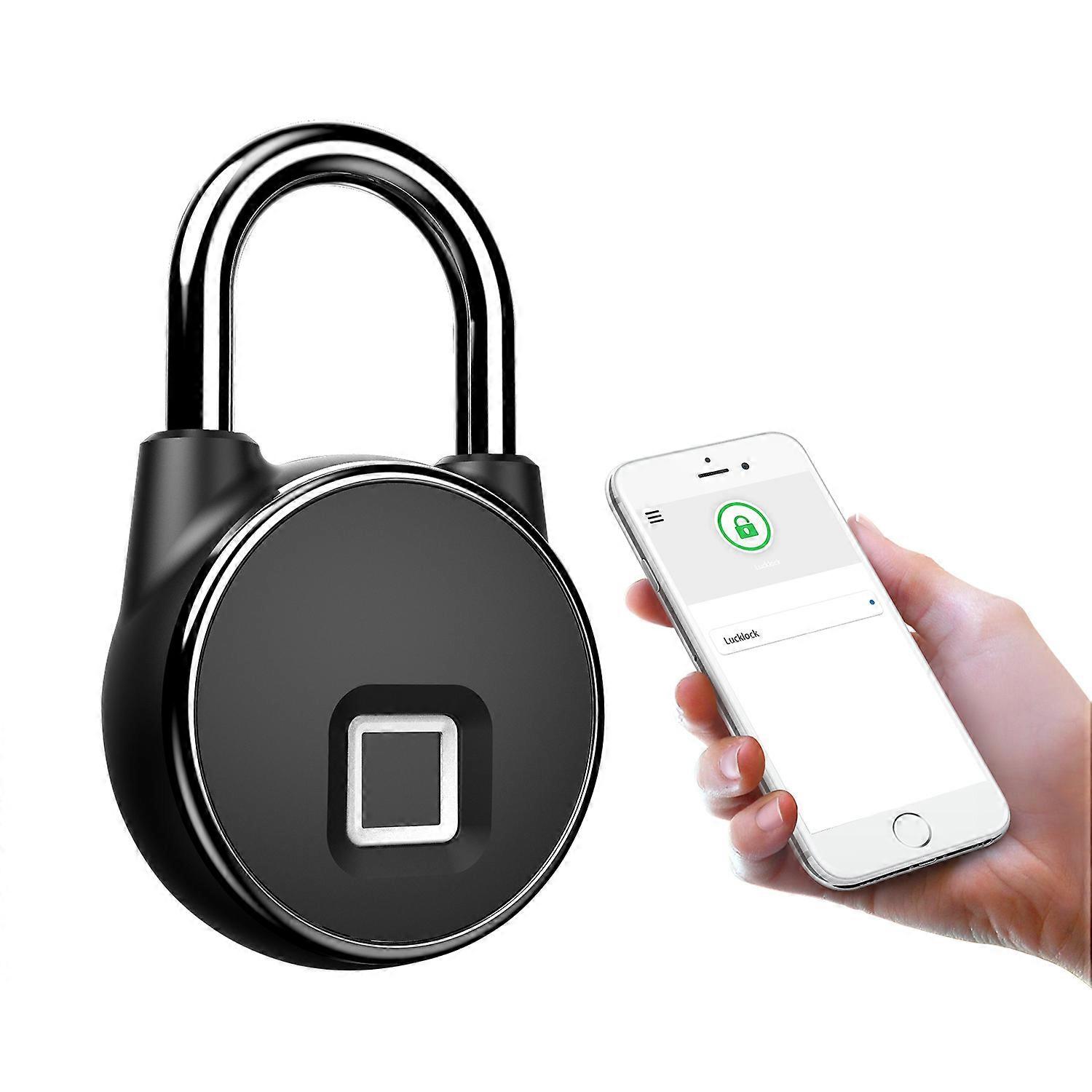 Starry fingerprint padlock, waterproof Bluetooth smart padlock