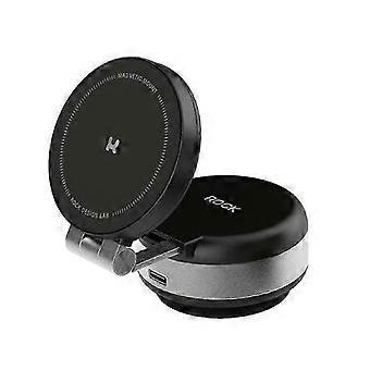 Magnetic Car Phone Holder with 360 Rotation & Electric Vacuum Suction for All Smartphones