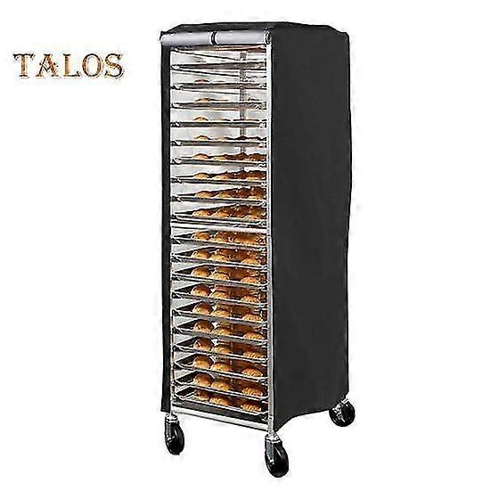 Bread Rack Cover Bakery Shelf Cover with Zipper Waterproof Dustproof Sheet Pan Rack Cover for Home