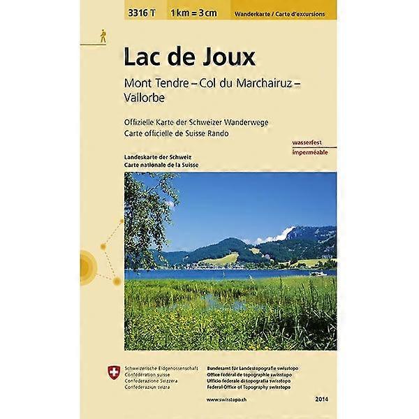 Lac De Joux Walking Map 3316t