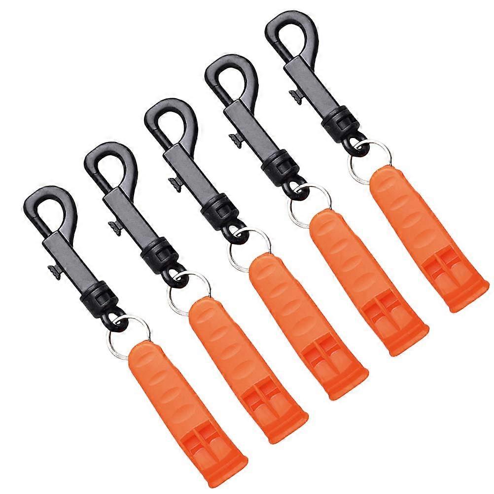Whistles For Emergency Outdoor Survival Gear For Camping And Kayaking 10Pcs Orange