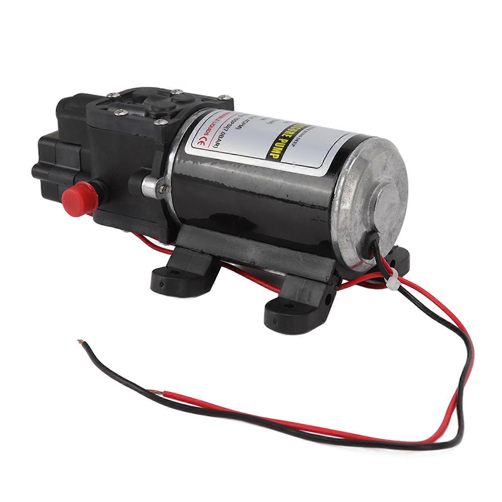 Diaphragm Water Pump Self Priming Intermittent Diaphragm Pump High Pressure Water Pump for Home Marine RL 3401(24V)