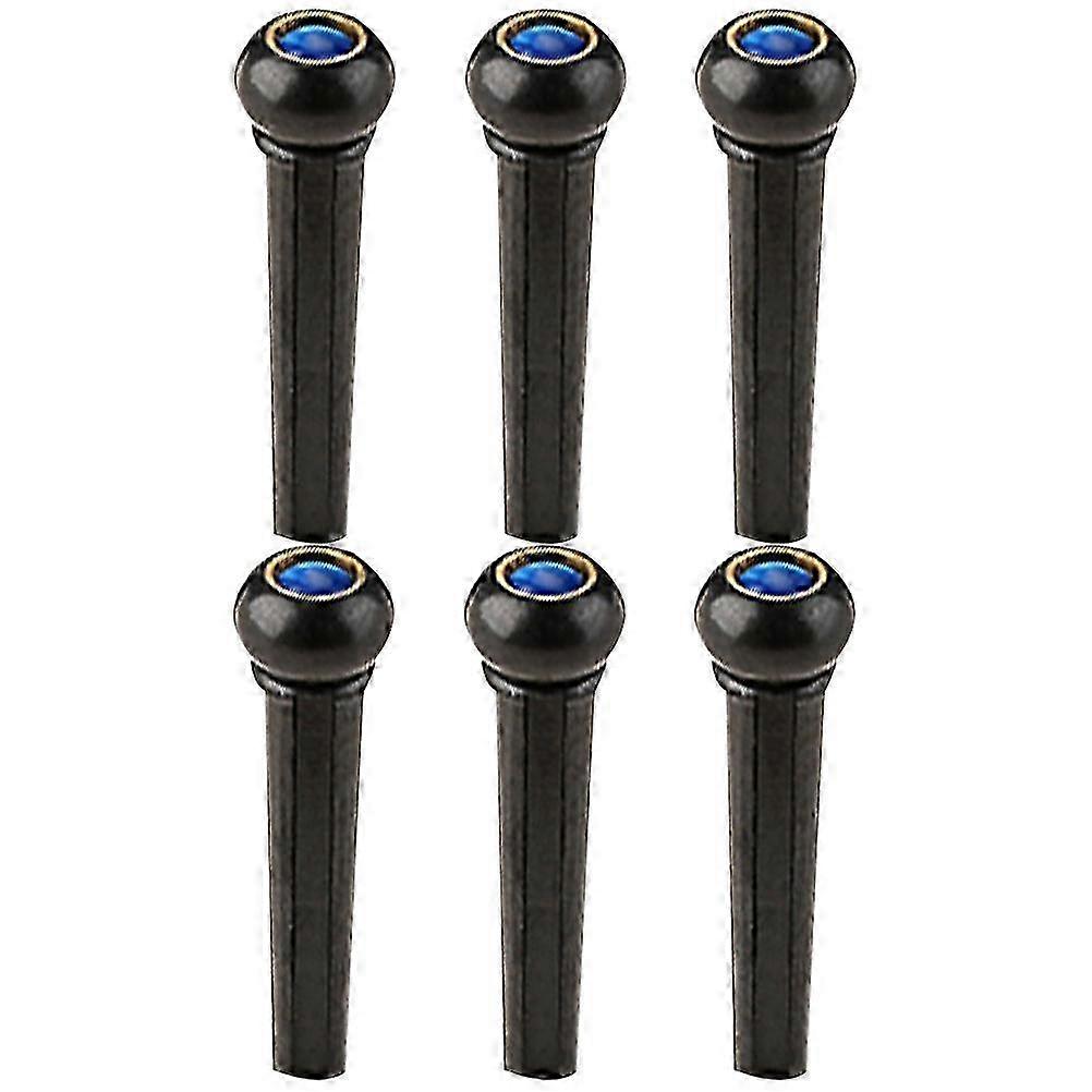 6Pcs Guitar Bridge Pins String Fixing Nail Replacement Peg For