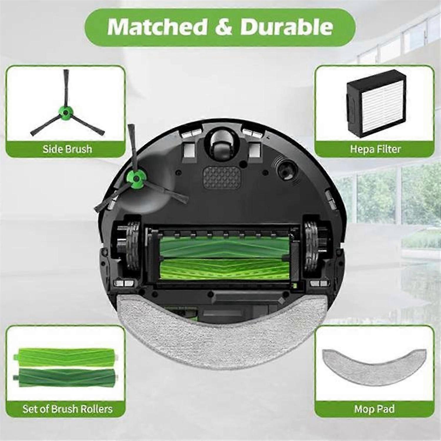 For Combo 10 Max J9 J7+/Plus Vacuum Cleaners Replacement Parts Moping Pad Side Brush Filter Roller B