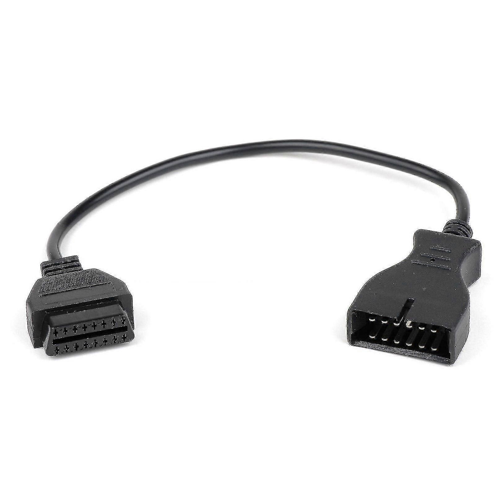 Gm 12 Pin Obd1 To 16 Pin Obd2 Convertor Adapter Cable For Diagnostic Scanner
