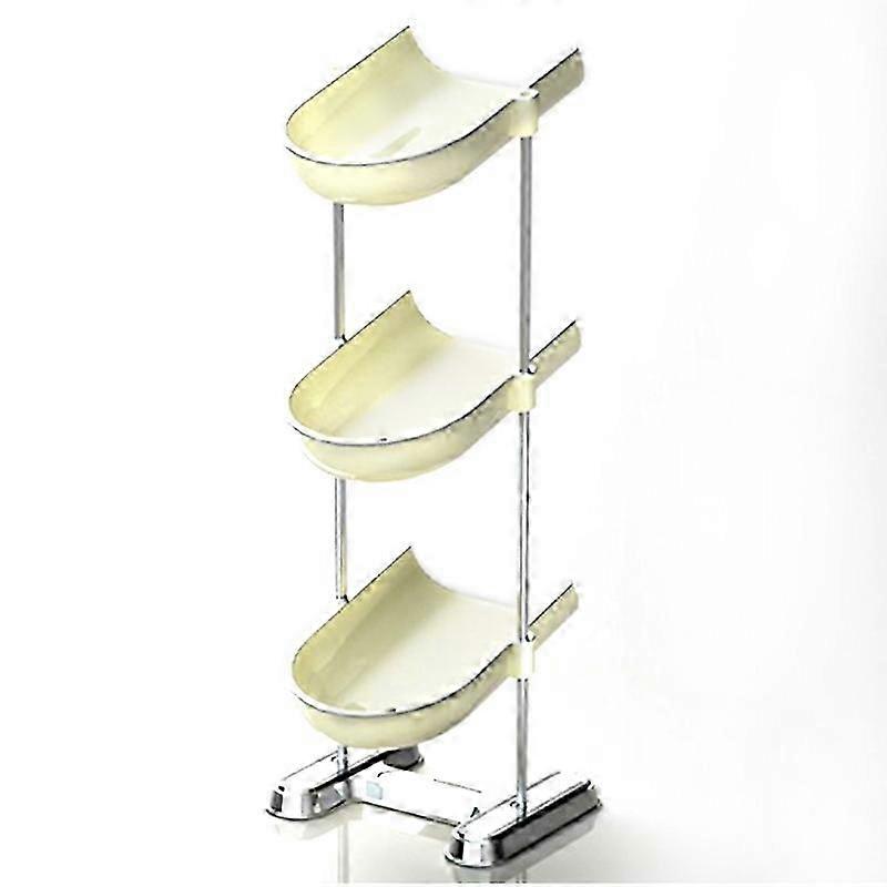 Three Layers Stainless Steel Column Soap Holder Tray Draining Soap Dish for Bathroom