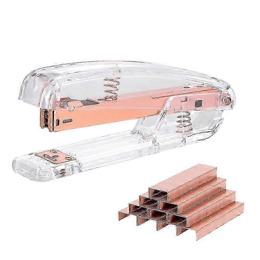 Manual Stapler with 1000 Pieces, Small Desk Stapler for Home, Office, and School Use