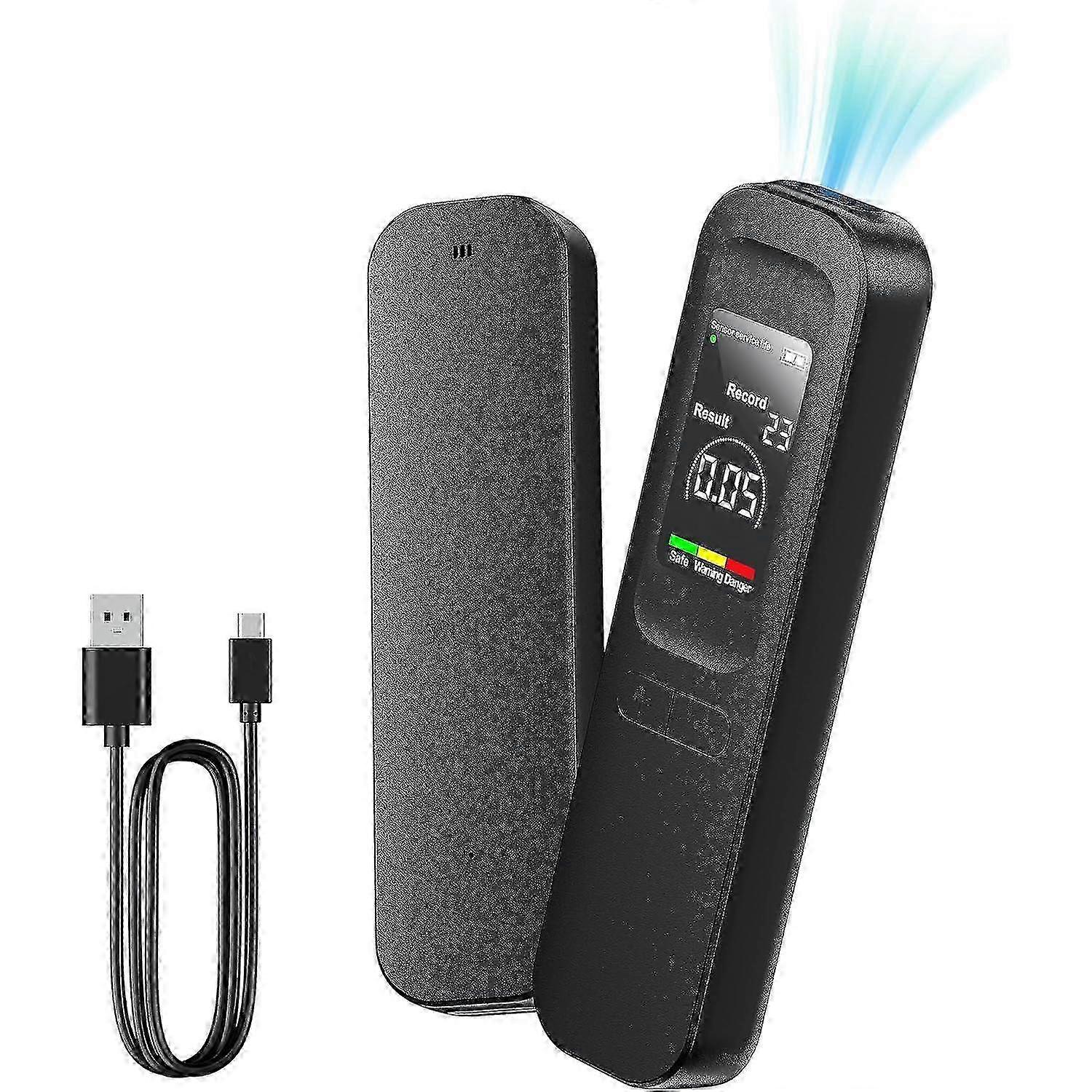Non-Contact Portable Alcohol Tester with 3-Color Screen Display for Personal Use