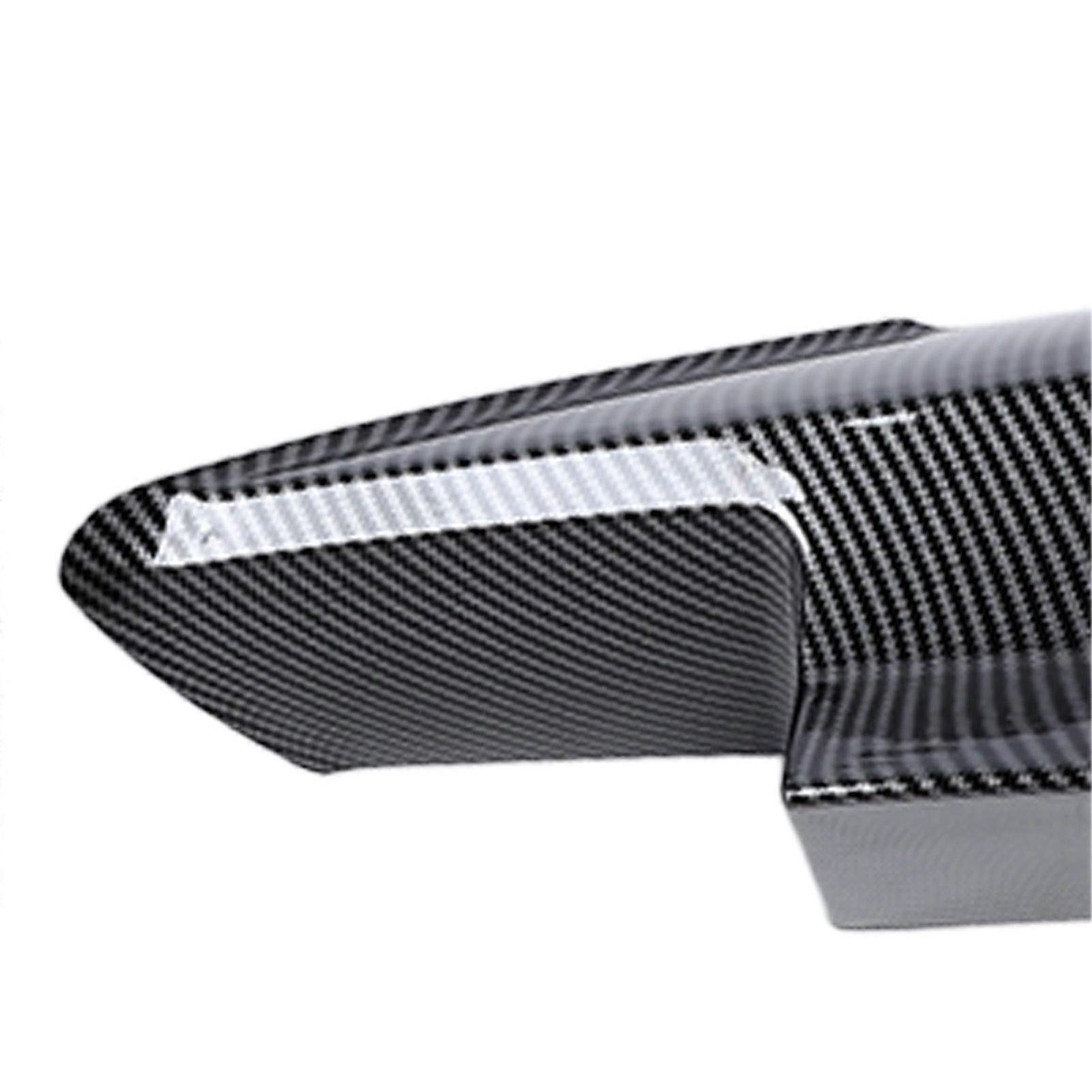 1 Pair Front Bumper Lip Spoiler UV Protective Clear Coated Sporty Look for 5 Series F10 M5 2011 to 2017 Glossy Black