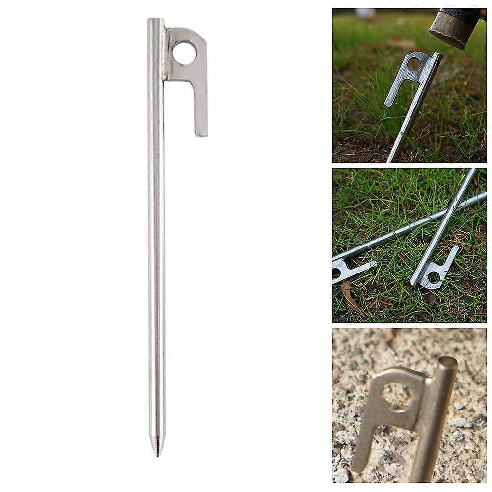 Camping Tent Hooks Durable Tent Pin for Outdoor Users Garden Patio Stable Support 11.8×0.4×0.4in 1Set