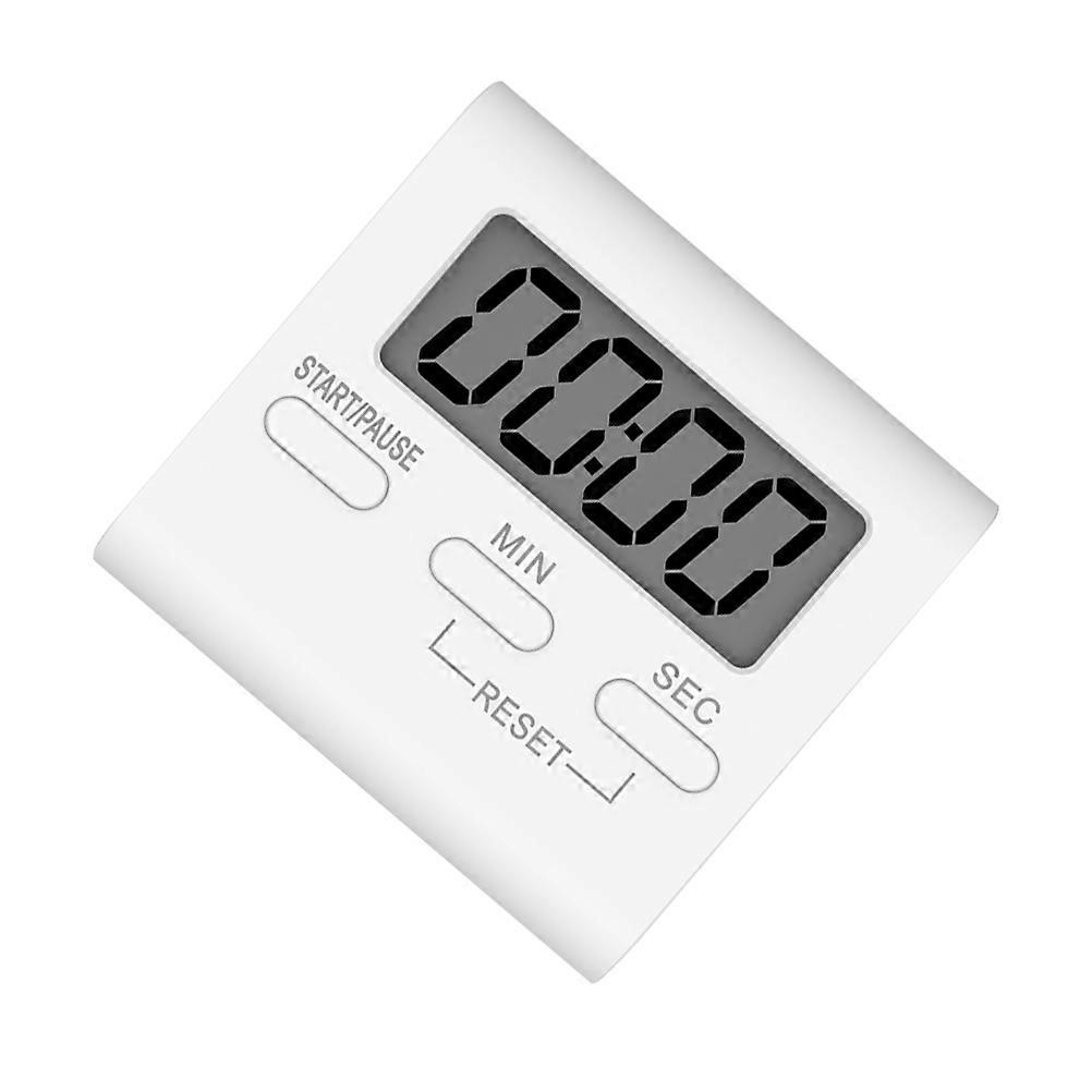 Digital Countdown Timer with Large Display Magnet and Holder for Kitchen Gym Classroom Use White Alarm Clock for Cooking Bath Students