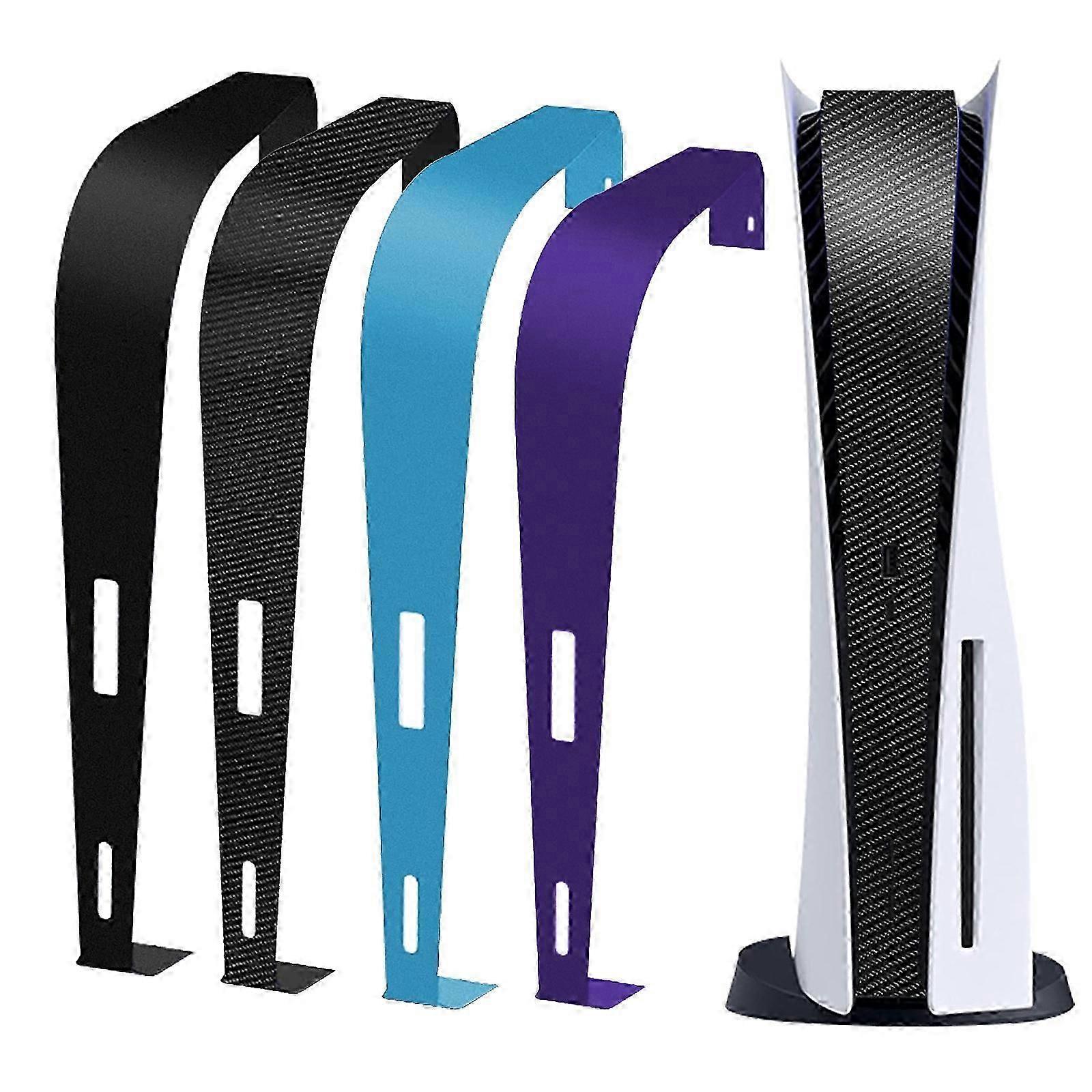 PS5 وحدة تحكم وسط الجلد ، 4 قطع متكامل PS5 إصدار القرص مضيف ملحق ملصق الشريط الأوسط دائم مقاومة للخدش