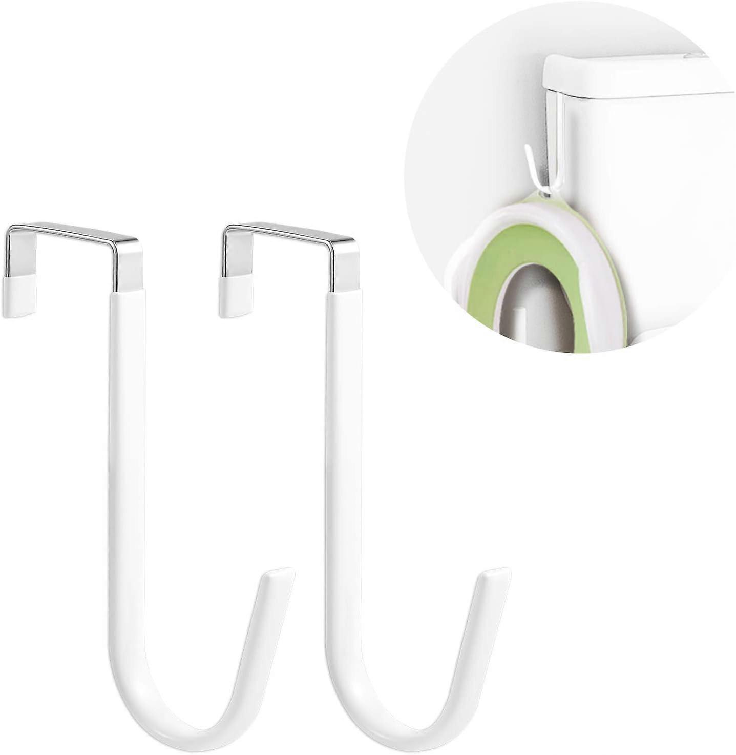 2-Pack No-Drill Door Hooks, Multi-Functional Z-Shaped Door Hooks