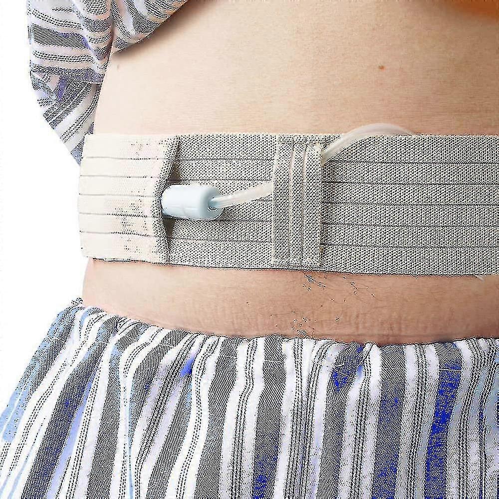 Catheter fixation belt for dialysis - Comfortable abdominal support