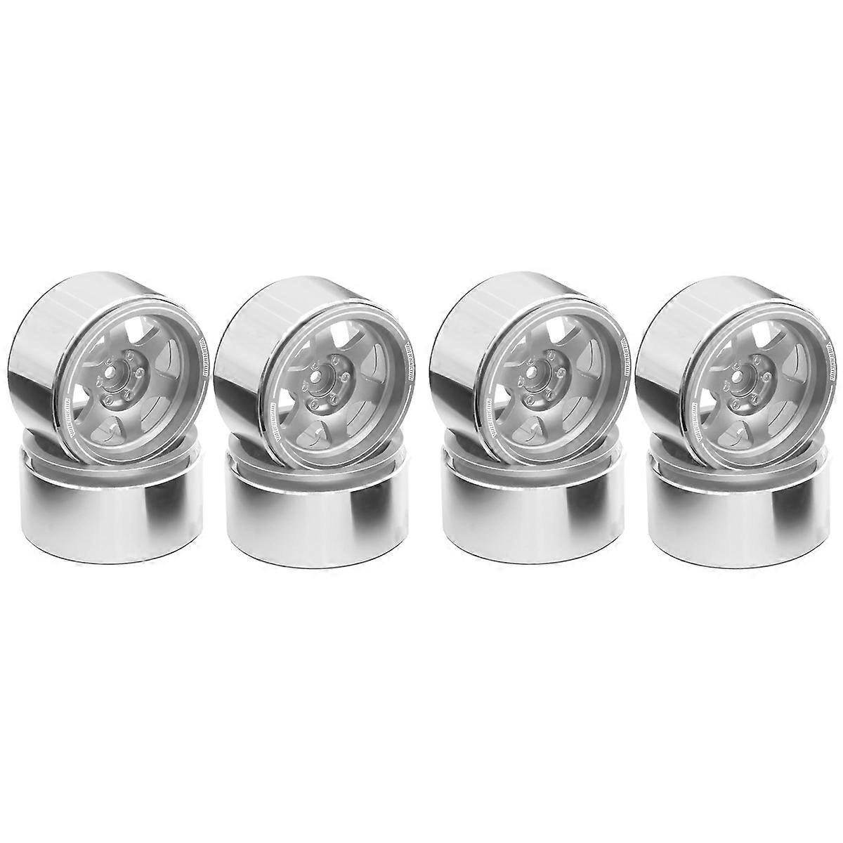 Wheel Rims Hub for 1/10 1/8 TRX4 RC Car Upgrade Parts,Silver