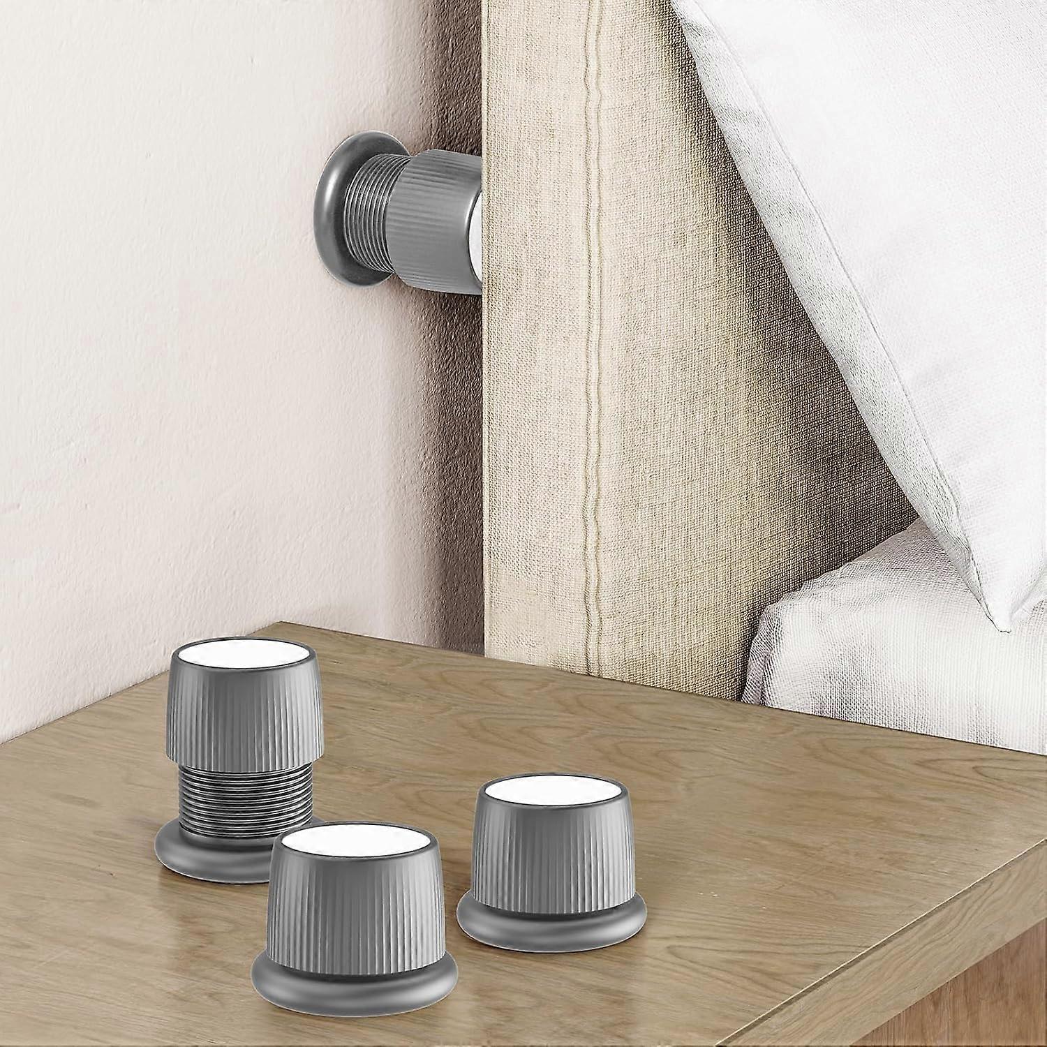 Elevadores de Cama Ajustáveis para Móveis, 1.6 2.6 polegadas Elevadores de Cama Brancos, Duráveis Suportes de Plástico e Antiderrapantes para Sofá 2 polegadas (Cinza 4 Pcs)