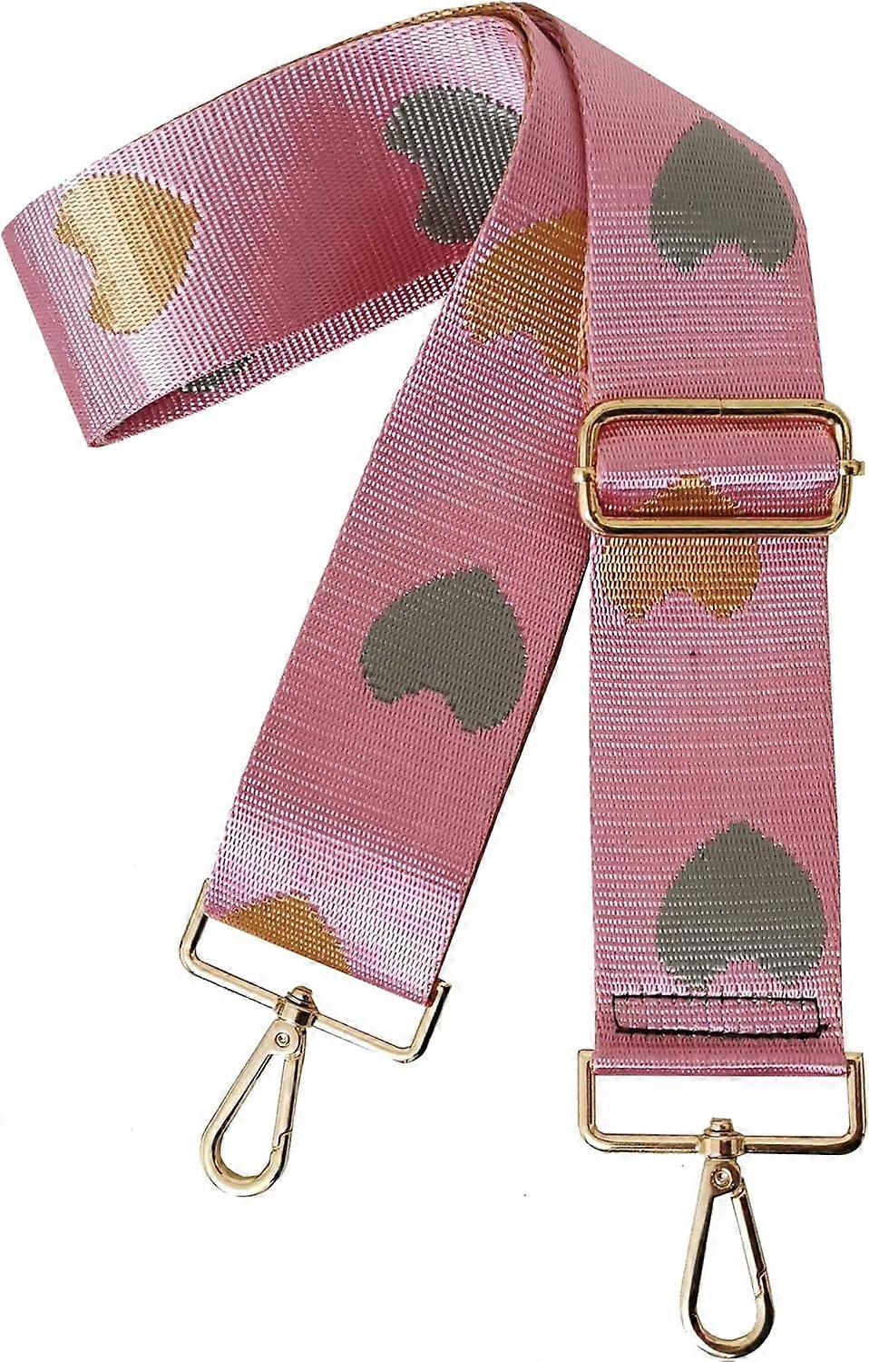 Large thick heart-shaped adjustable soft shoulder strap crossbody bag