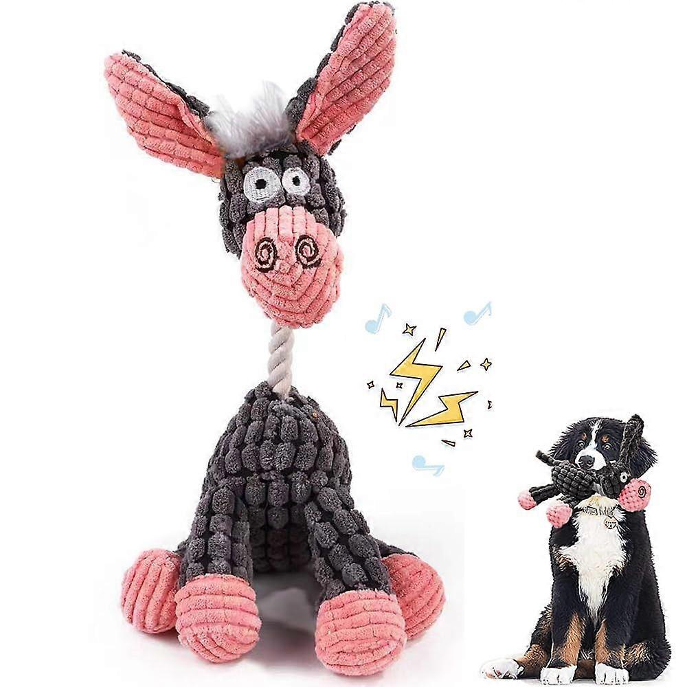 Dog Toy, Chew Toy, Stuffed Plush Squeaky Toy, Cuddly Toy for Medium and Small Dogs