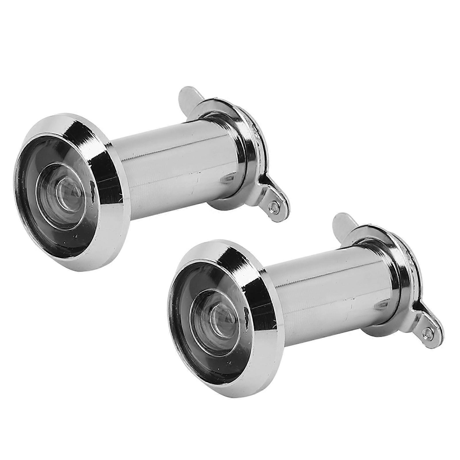 2Pcs 220 Degree Viewing Angle Anti Theft Household Door Viewer with Back Cover Home Security