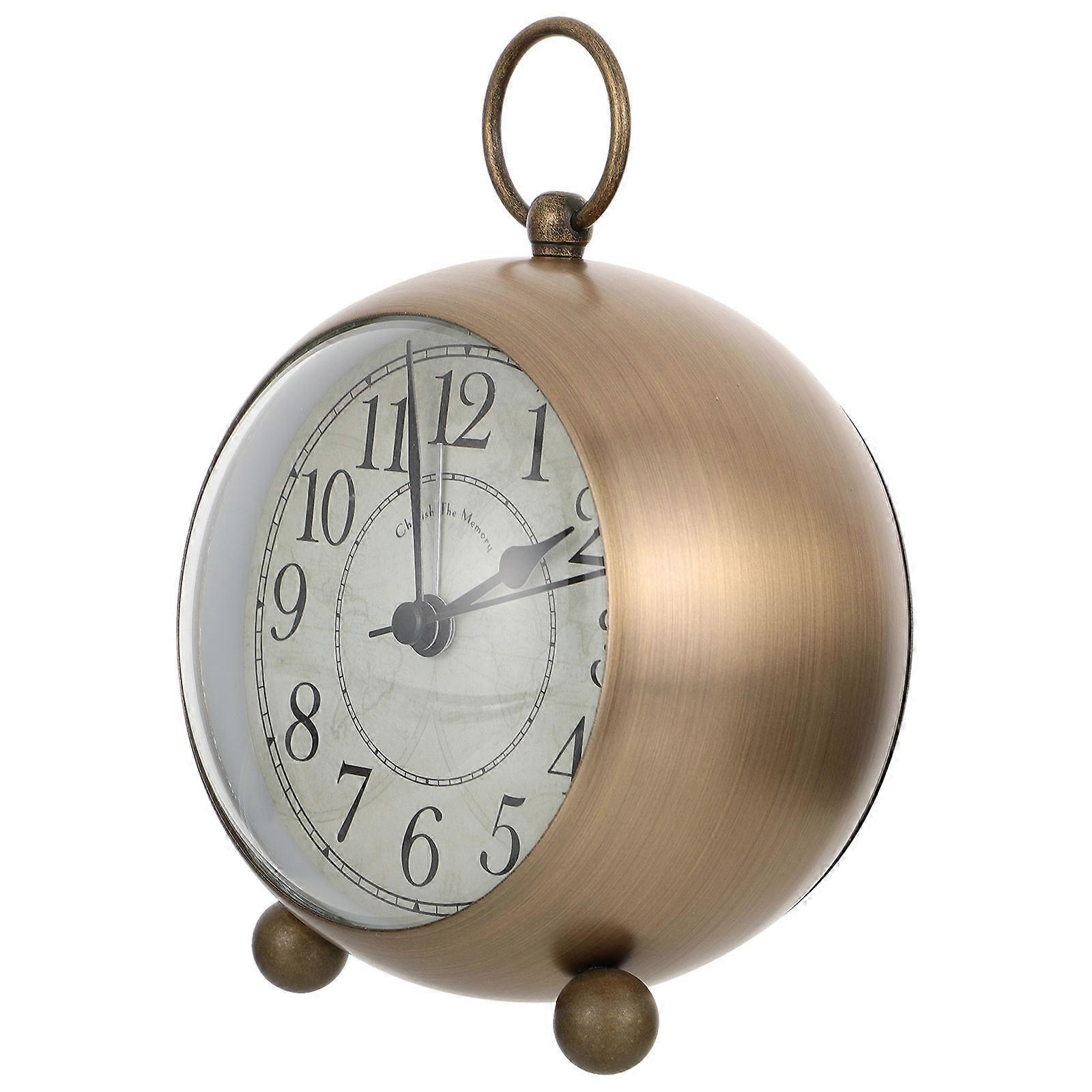 Here's a refined and engaging product description based on your input:
**1PC Round Luminous Alarm Clock – Vintage Classical Design with Night