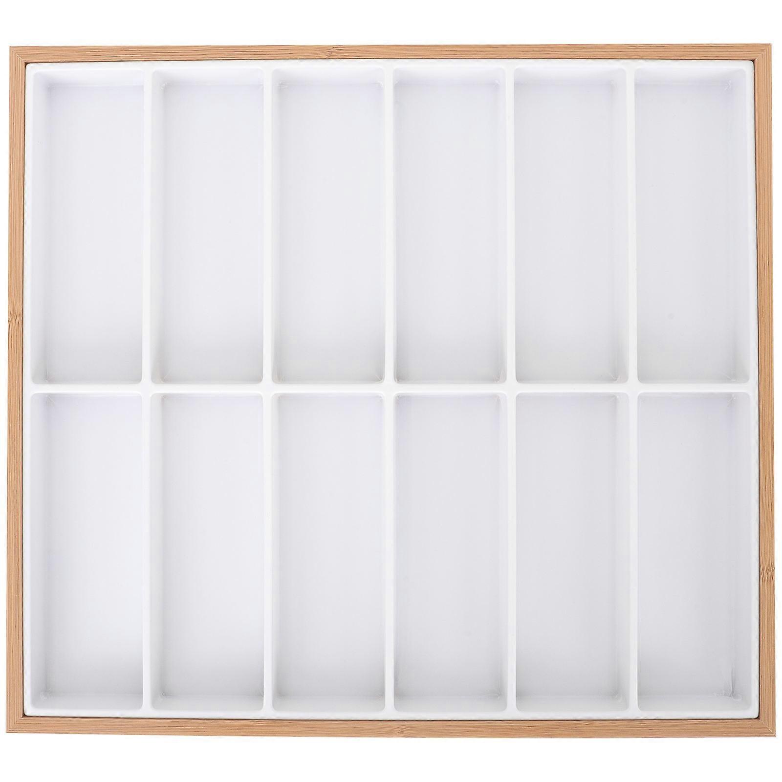 Glasses Storage Display Rack Sunglasses Organizer Box For Shop Rectangular Shape Simple Style Wood Material 1Pack