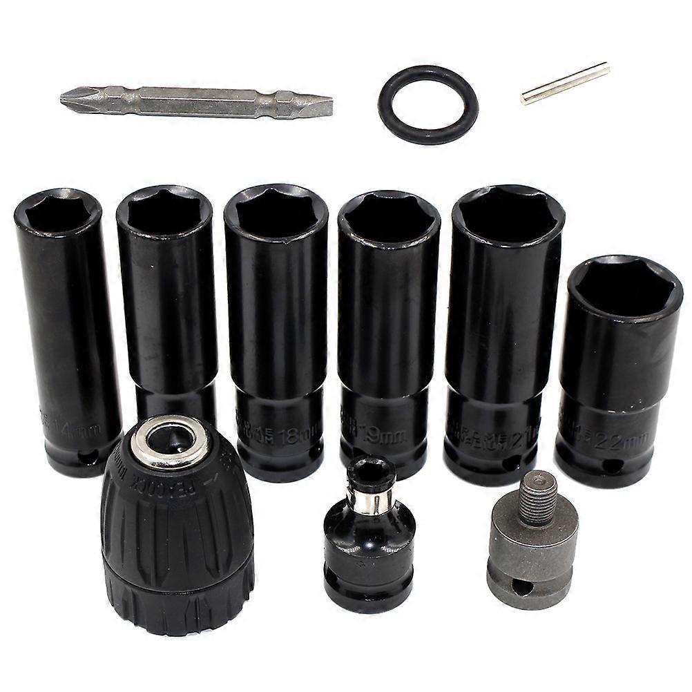 Electric Impact Wrench Sleeves Hexagonal Shape Scientific Structure DIY Enthusiasts 1Set