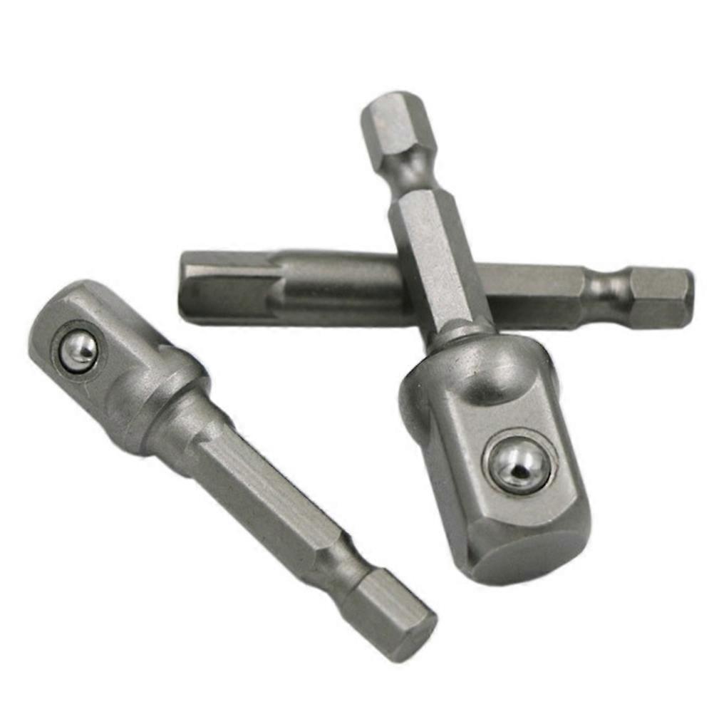 Electric Drill Socket Adapter Impact Bit Socket For Workshop Construction Right Angle Drilling 3Pcs