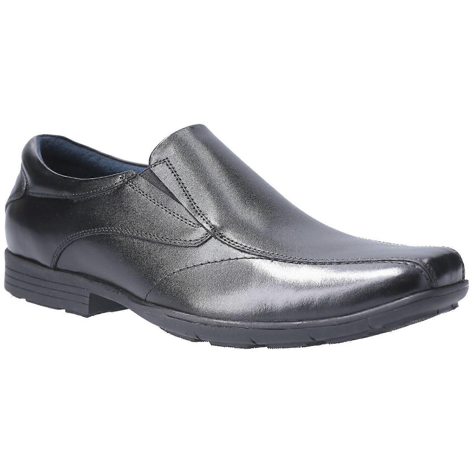 Pod Dundee Leather Boy's Black Shoes