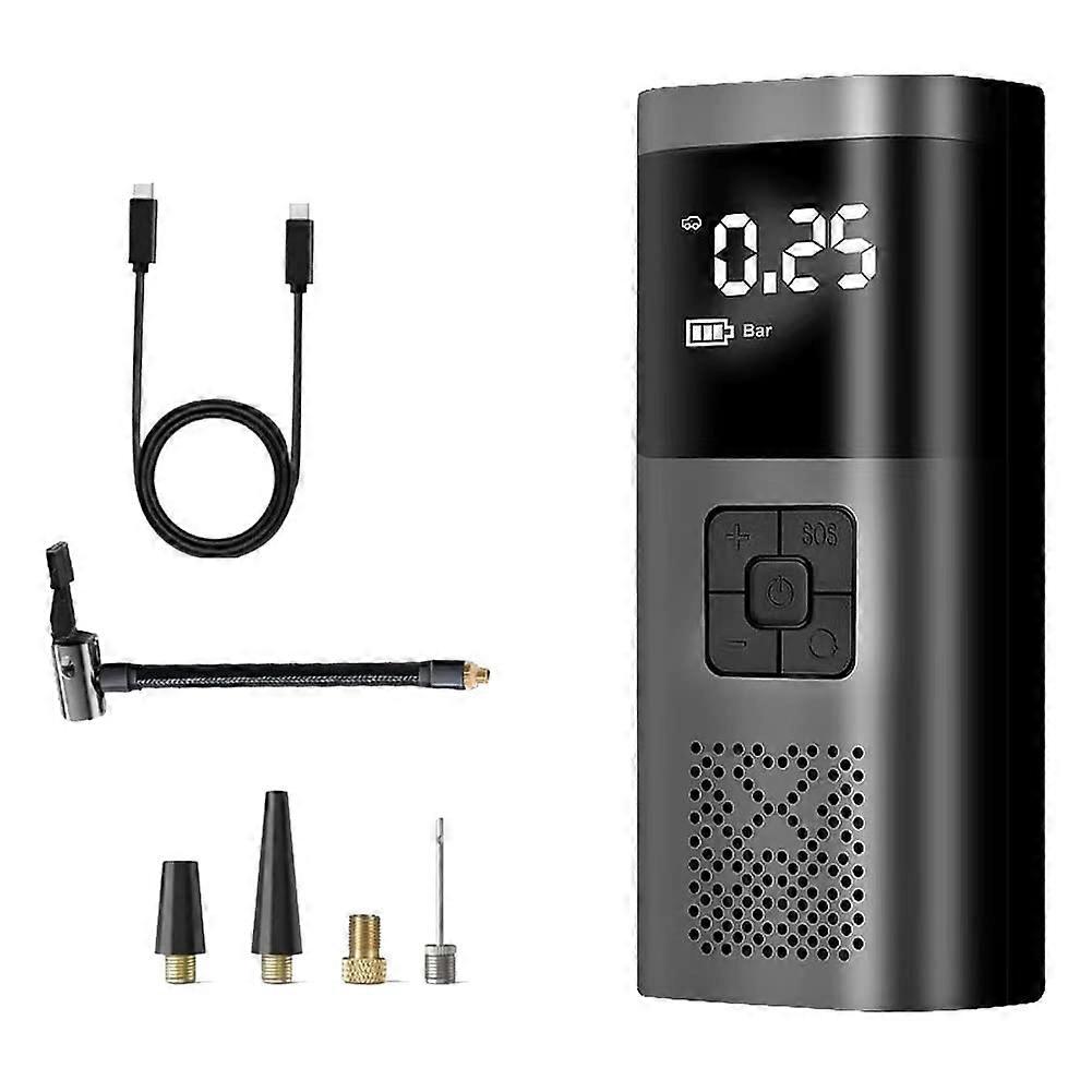 Wireless Dual Use Section Mini Tyre Inflator Tyre Pump For Car Motorcycle Bicycle Compact Design