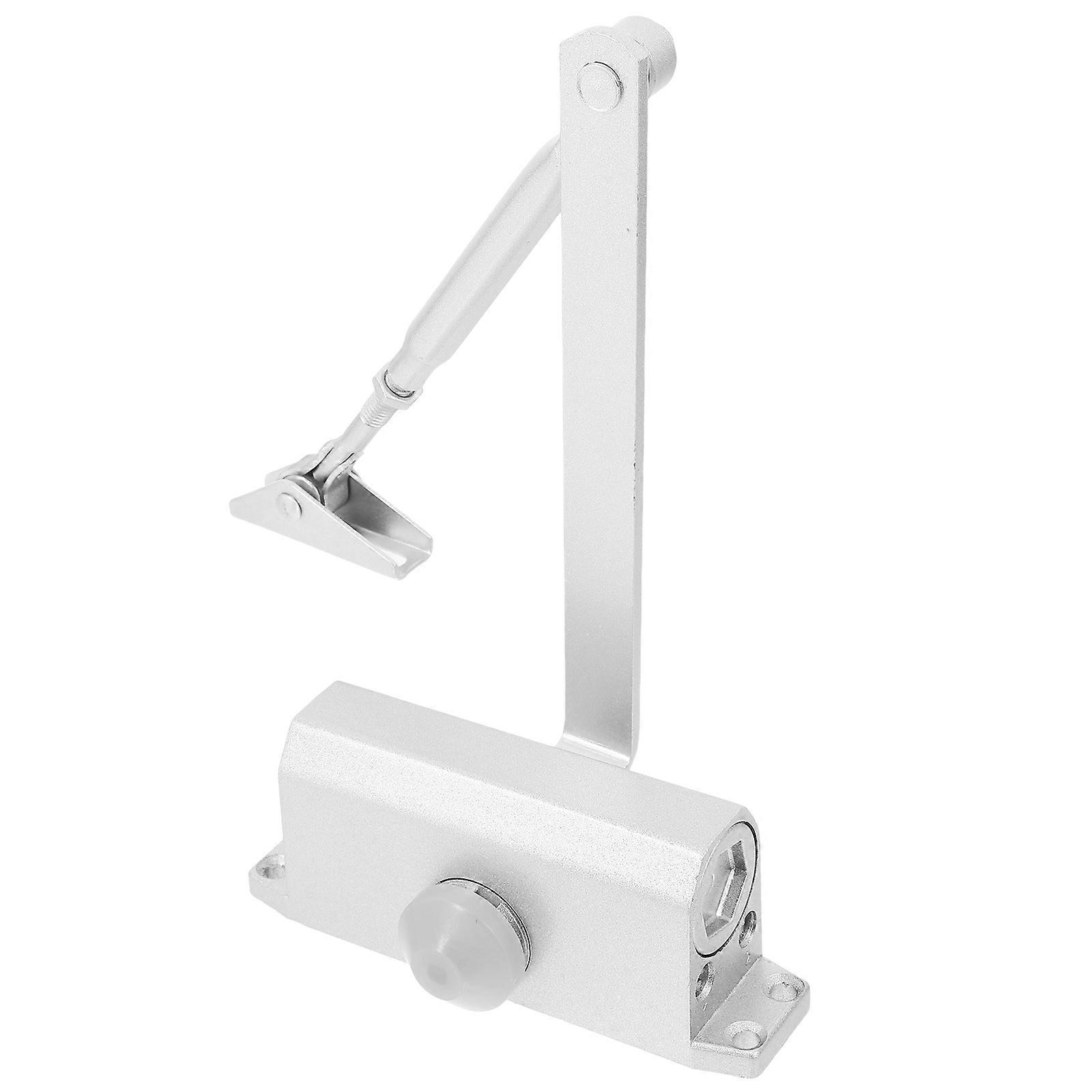 Heavy Duty Door Closer Fireproofing Door Closer Home Use Concealed Door Spring Hinge Hydraulic Buffer Automatic Closing Silver 15*18cm 1Pack