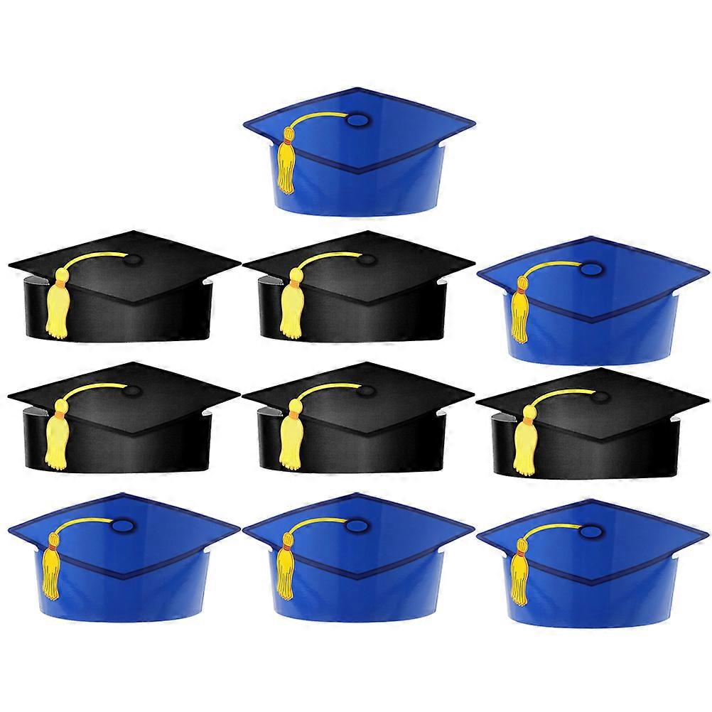 Assorted Color Paper Crown for Wearing Use Perfect for Graduation Photos and Parties 10Pcs