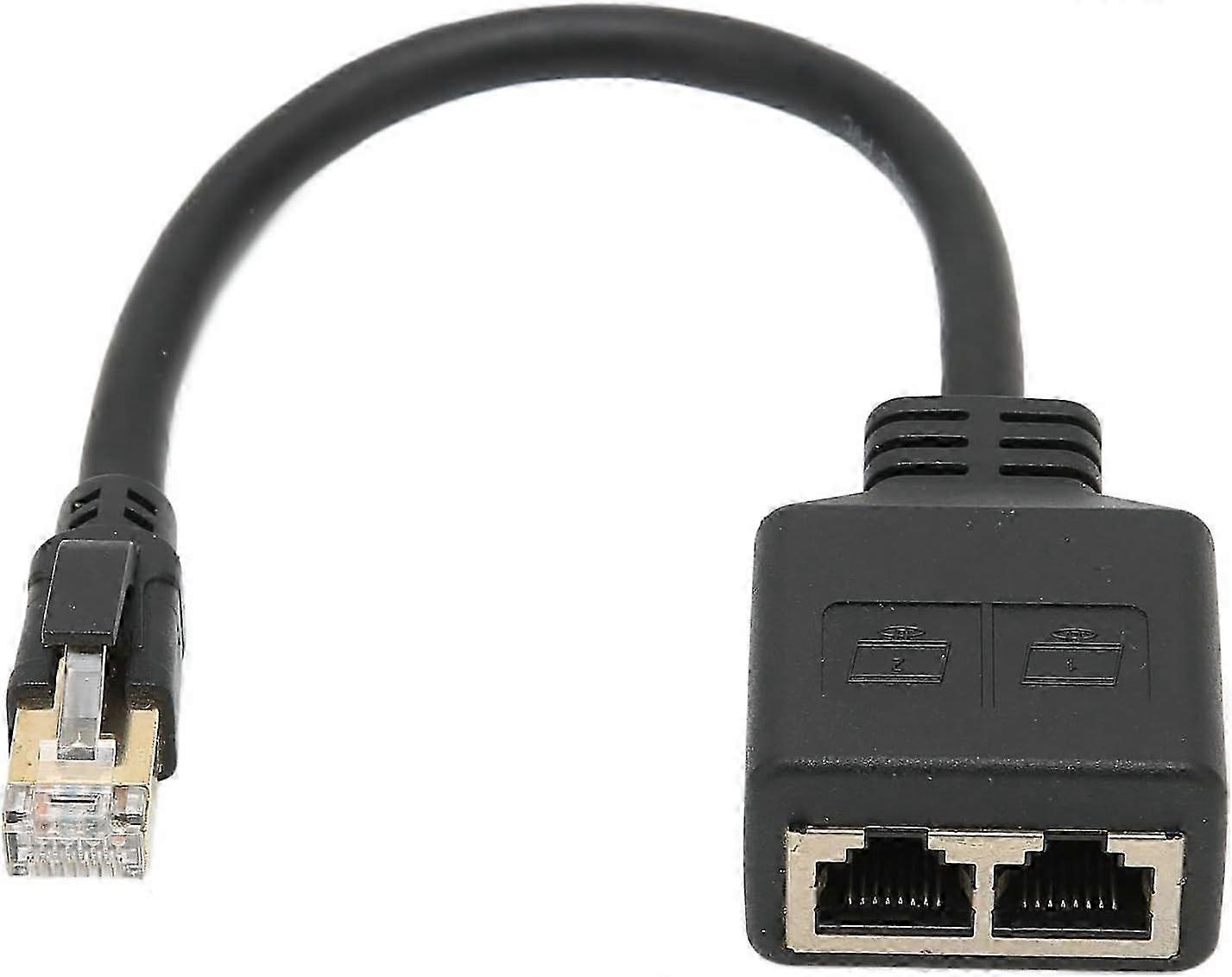 RJ45 Ethernet Adapter Cable 1 to 2 Port Splitter Excellent Connection High-Speed DSL Cable Modem Ethernet Ports Without a Rou SZRH A-J