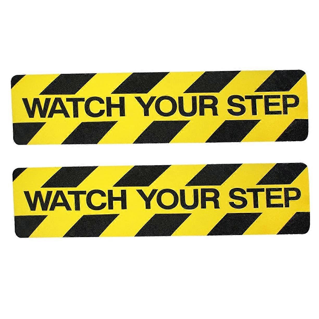 Anti-Slip Stair Tread Stickers with "Wet Floor" Warning, Self-Adhesive, Durable, and Waterproof Design