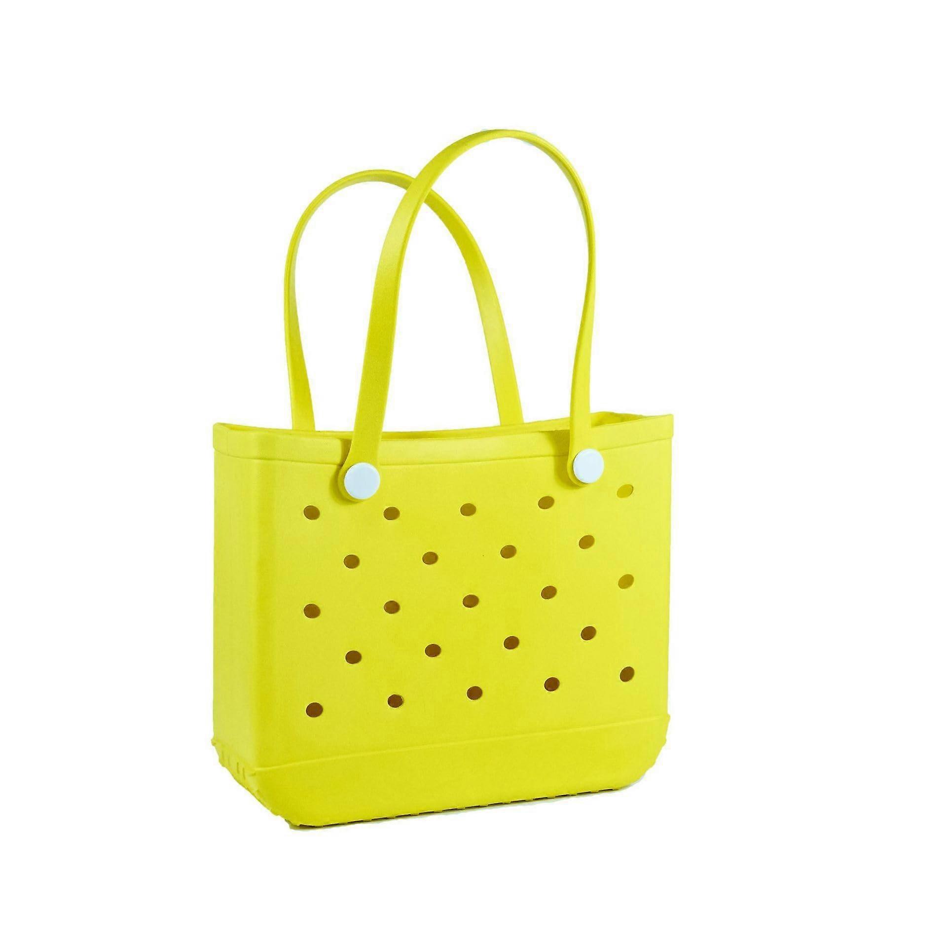 Oversized beach bag, extra large, waterproof, durable, for pool, beach, travel, yellow