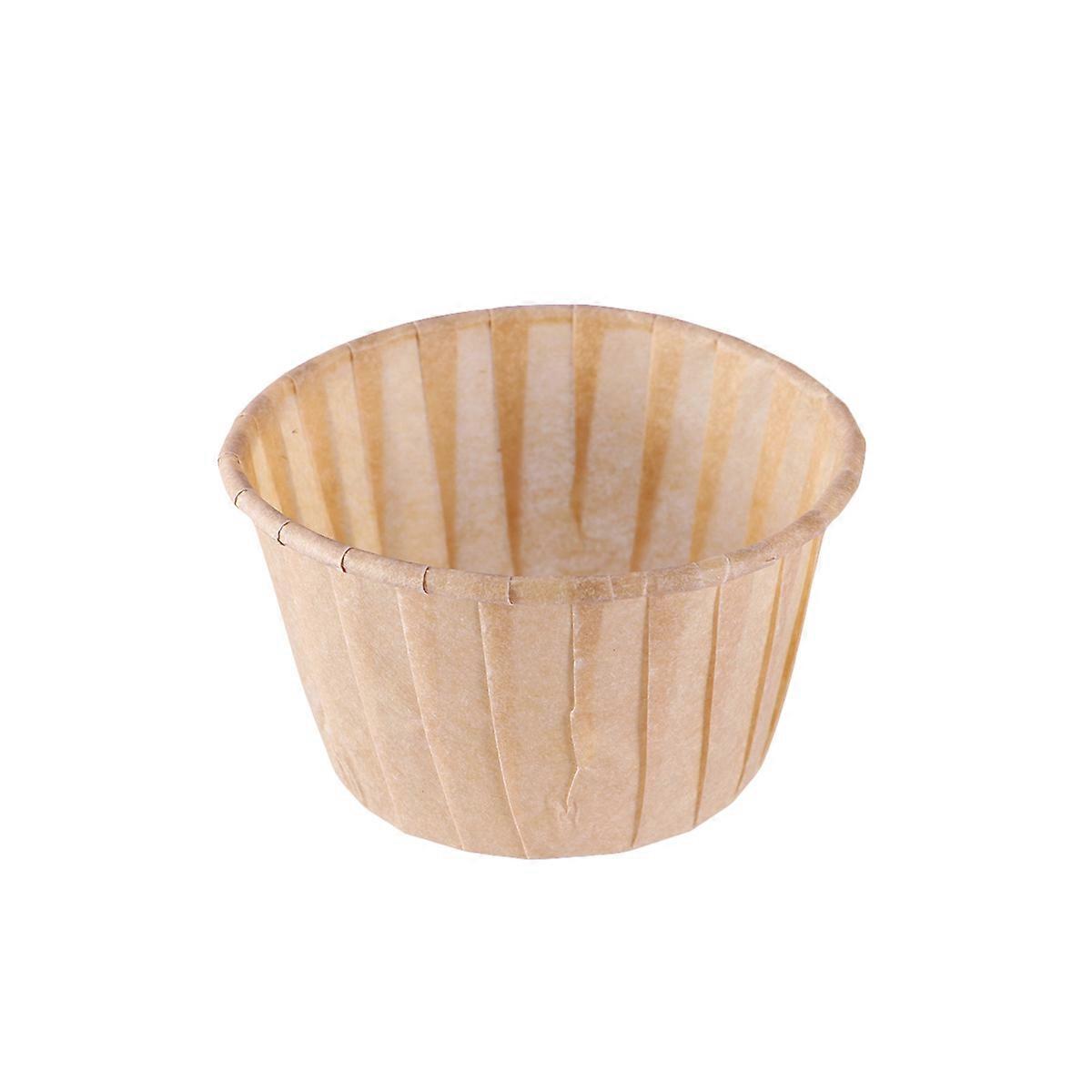 Golden Paper Cupcake Liners for Baking Use Greaseproof and NonStick 100pcs