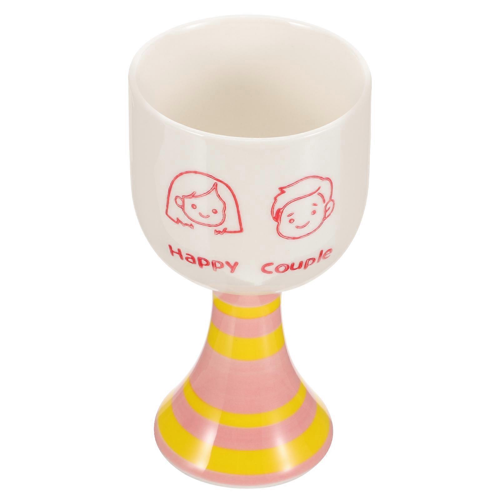 Multi Color Creative Ceramic Drink Cup for Storage with Elegant Bottom Design 4.5 Inches
